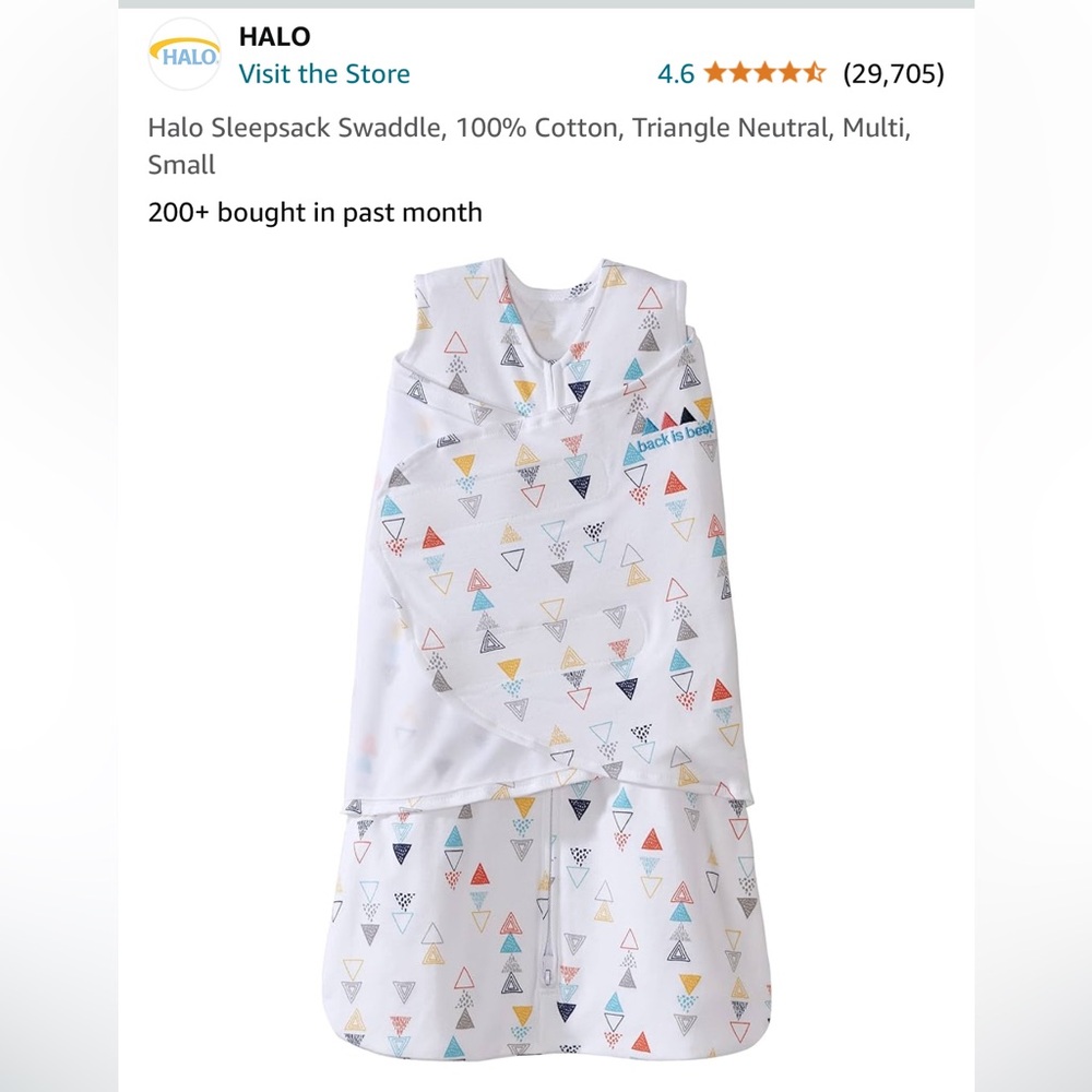 Halo Sleep Swaddle Sack. NIB. Size: 3-6 months. 1.5 TOG